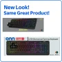 onn Gaming Mechanical Keyboard with Blue Switches and 16.8M LED Lighting, 104 Keys - Image 3