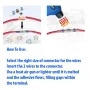 100 PCS Solder Seal Wire Connector, Heat shrink Butt Waterproof Butt Splice w/ Case Polyolefin solder Marine Car Automotive Repair 16 24 10 18 awg - Image 3