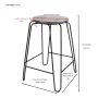 Ethan 24 in. Elm Stacking Stool (Set of 2) - Image 4