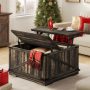 Farmhouse Square Lift-Top Coffee Table with Flip Top Storage for Living Room - Image 3