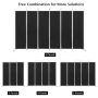 Costway 6-Panel Room Divider Folding Privacy Screen w/Steel Frame Decoration Black - Image 6