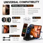 36W Wireless Charger: ETEPEHI 5 in 1 Fast Charging Station Compatible for iPhone 17 16e 16 15 14 13 12 Pro Max iWatch Samsung Tablets iPad - Image 4