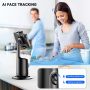 Auto Face Tracking Tripod with 2 Selfie Ring Light, 360° Rotation Face Body - Image 3