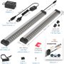 Under Cabinet Lighting Built-in Adjustable Cable, No Messy Wires! Dimmable Counter Lights with Memory Function 3 Panel LED Kitchen Lighting Bar 3000K Warm White USB Powered Under Cupboard Lighting - Image 5