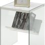 Convenience Concepts SoHo End Table, Faux White Marble, 15.75 in x 16.5 in x 23.75 in - Image 3