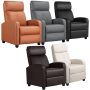 Compact Mid-Century Recliner Sofa Chair for Small Spaces Bedroom Apartment - Image 1