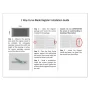 8 in. W x 4 in. H Steel for Ceiling or Sidewall White One Way Curve Blade Register - Image 3
