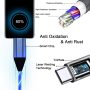 USB Type C Cable(3-Pack 10ft),WFFOIFL Led Light Up Charging USB A to USB C Flowing Charge Cord Compatible with Android Samsung Galaxy S10 S9 S8 Plus,Note 9 8,No Fast,USB C Charger - Image 5