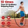 Weighted Jump Rope for Men and Women, 3lb 4lb 5lb Adult Heavy Skipping Rope, Jumprope for Fitness,Workout Equipment, Fitness Equipment for Home Gym Exercise,Improve Strength and Building Muscle - Image 5