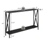 Tucson 9 in. Black/Cherry Rectangle Wood Console Table - Image 4