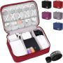 Alena Culian Electronic Organizer Travel Universal Cable Organizer Electronics Accessories Cases for Cable, Charger, Phone, USB, SD Card - Image 6