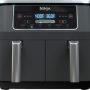 Ninja - Foodi 6-in-1 8-qt. 2-Basket Air Fryer with DualZone Technology & Air Fry, Roast, Broil, Bake, Reheat & Dehydrate - Dark Gray - Image 1