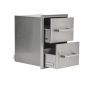 Coyote Outdoor Living - 16" Double Drawer Cabinet - Stainless Steel - Image 1