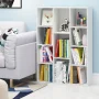 Furinno 11-Cube Reversible Open Shelf Bookcase, White/Pink - Image 6