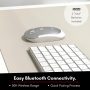 Macally Wireless Bluetooth Mouse for Mac and PC - (DPI 800/1200/1600) Silent Wireless Mouse - Mac Compatible Wireless Apple Mouse - White Laptop Mouse Bluetooth for MacBook Pro, iPad, PC - Silver - Image 2