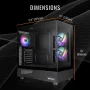 Thermaltake - LCGS View 9897X-270 Gaming Desktop AMD Ryzen 7 9800X3D 2024, 32GB Memory AMD Radeon RX 9070 XT 2TB NVMe M.2 - Black - Image 3