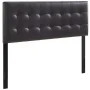 Lily Brown Queen Upholstered Vinyl Headboard - Image 1