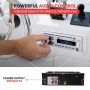 Pyle 300 Watt Marine Bluetooth Stereo Receiver Single DIN with CD Player - Image 2