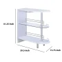 Adolfo Rectangular 2-tier Home Bar Table White High Gloss - Image 5