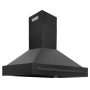 ZLINE - 48 inches - Convertible & Externally Vented - Wall Range Hood - Black - Image 4