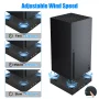TSV Vertical Cooling Stand for Xbox Series X Console with 2 Turbo Cooling Fans, 3 USB Hubs Ports, 3 Levels Adjustable Fans Speed, LED Indicators, USB Cable - Image 3