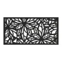 2 ft. x 4 ft. Black Freesia Polypropylene Decorative Screen Panel - Image 1