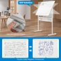 Mobile Whiteboard Adjustable Double-Sided Magnetic Board with Pegboard - Image 6