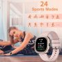 Smart Watch for Android/iOS Phones, 1.32'' 360X360 HD Full Touch Screen Smartwatch Waterproof Fitness Tracker with 24 Sports Modes Heart Rate Sleep Monitor Activity Tracker for Women (Pink) - Image 5