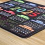 Mouse Pad with Stitched Edge, Computer Mouse Pad with Non-Slip Rubber Base, Mouse Pads for Computers Laptop Mouse 9.6x7.9x0.1 inch, (2025 Calendar Black) - Image 6
