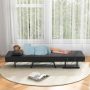 Gray Folding 6 Position Convertible Sleeper Bed Armchair Lounge Couch with Pillow - Image 5