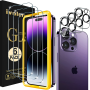 3+3 Protector De Pantalla Y Lente Camara Vidrio Templado Para Iphone 14 Pro MAX - Image 1