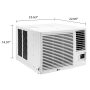 LG - 570 Sq. Ft. 11,700/12,200 BTU 230V Window Air Conditioner with Supplemental Heat Function - White - Image 2