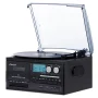 Victor VWRP-4200 Cosmopolitan 8-in-1 Turntable Music Center with 3-Speed Record Player, CD/MP3/Cassette Player, AM/FM Radio, Dual Bluetooth in & Out, USB Playback & Recording - Image 1