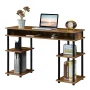 Convenience Concepts Designs2Go 30" Tall No Tools Student Desk w/ Shelves, Barnwood/Black, All Ages - Image 2