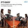 SUSUZI 37" Wide Height Adjustable Standing Desk Converter, Quick Release, 1 Pack - Image 2