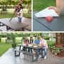 Lifetime 6-Foot W-Frame Polyethylene Folding Picnic Table, Brown (60233) - Image 6