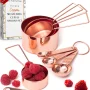 Styled Settings Copper Stainless Steel Measuring Cups and Spoons Set - Image 1