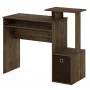 Furinno Econ Multipurpose Home Office Computer Writing Desk w/Bin, White/Black - Image 5