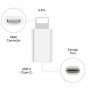 LOT Type C to 8 Pin Adapter Charger Connector Converter Data Sync White NEW - Image 2