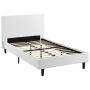 Anya White Fabric Twin Bed - Image 4