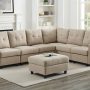 Contemporary Modular Sectional Sofa Modern Living Room Furniture Set DIY Couch Ottoman - Image 1