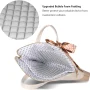 Kamlui Stylish PU leather Waterproof 15.6 Inch Laptop Bag for Women, Creamy-white - Image 4