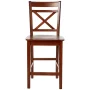 Acme Tartys Counter Height Chair (Set-2) in Cherry Finish - Image 3