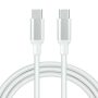 White 5ft USB-C to Type-C Cable Fast Charger USB Cord Power Wire for Smartphones - Image 1