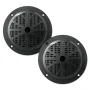 PYLE PLMR41B - 4 Inch Dual Marine Speakers - Waterproof and Weather Resistant Outdoor Audio Stereo Sound System with Polyprone Cone, Cloth Surround and Low Profile Design - 1 Pair -(Black) - Image 4