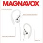 Magnavox MHP4854-WH Earhook Earbuds with Microphone - Available in Black & White - Durable Rubberized Cable - Image 2