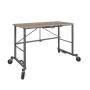 COSCO Smartfold Portable Folding Work desk with MDF work top (Gray, 350 pounds) - Image 2