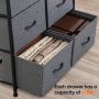 Dressers for Bedroom Wide Fabric 6/8/9 Drawer Double Dresser Storage Chest Tower - Image 6