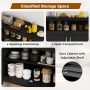 Kitchen Buffet Server Sideboard Storage Cabinet with 2 Doors and Shelf - Image 6