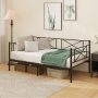 Twin Size Platform Bed with Heavy-duty Metal Slat Support - Black - Image 1